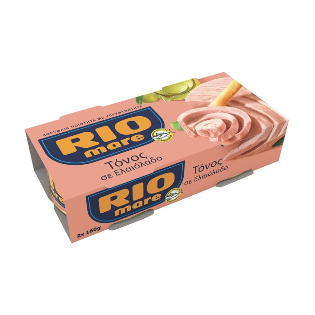 Rio Mare Τόνος Σε Ελαιόλαδο 2x160gr. Τόνος - Τονοσαλάτα Rio Mare Τόνος Σε Ελαιόλαδο 2x160gr. Τόνος - Τονοσαλάτα