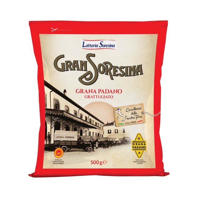 Soresina Grana Padano Τριμμένο ΠΟΠ 500gr