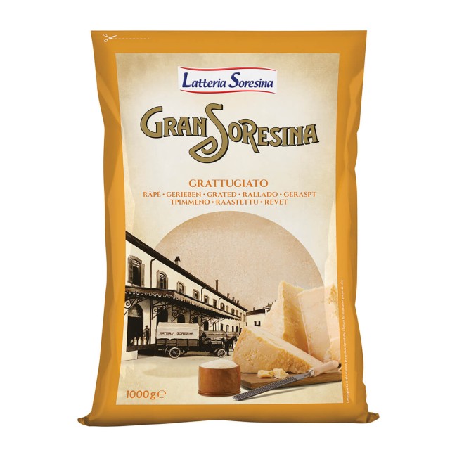 Soresina Τριμμένο MIX Σκληρών Τυριών 1Kg