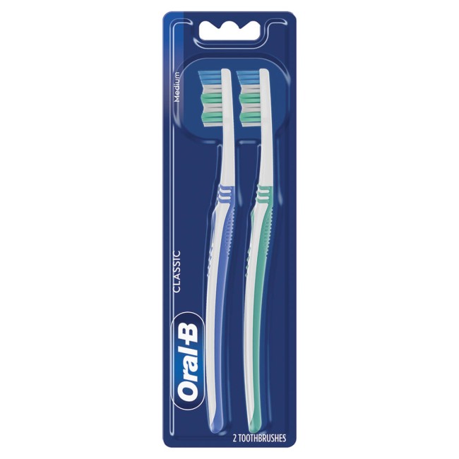 Oral-B Οδοντόβουρτσα Classic Care Μέτρια 2τμχ
