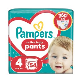 Pampers Πάνες Pants Maxi No4 9-15Kg 54τμχ