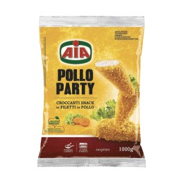 Aia Pollo Party Φιλετάκια Κοτόπουλο Παναρισμένα Κατεψυγμένα 1kg