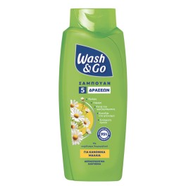 Wsah & Go Σαμπουάν 5 Δράσεων Για Κανονικά Μαλλιά 650ml