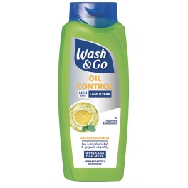 Wash & Go Σαμπουάν 2 in 1 Oil Control 650ml