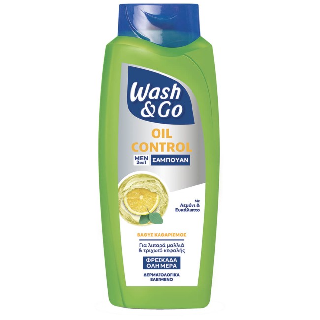Wash & Go Σαμπουάν 2 in 1 Oil Control 650ml