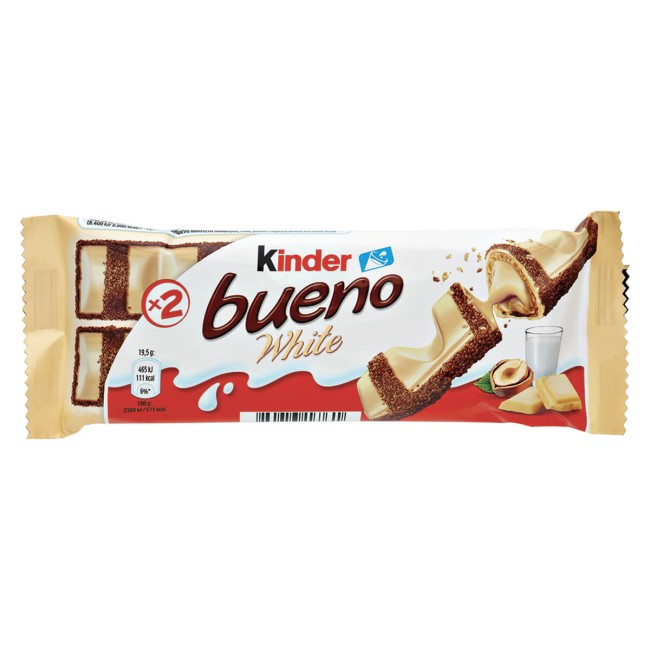 Kinder Bueno White Σοκολάτα Λευκή 39gr