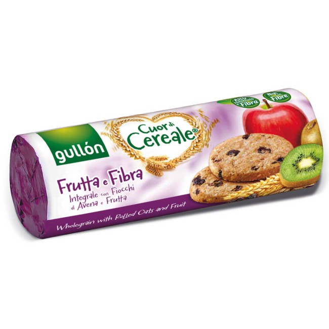 Gullon Μπισκότα Ολικής Άλεσης με Φρούτα και Φυτικές Ίνες 300gr