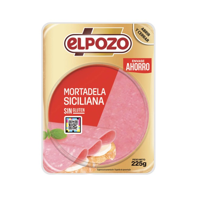 Elpozo Μορταδέλλα Siciliana Φέτες Χωρίς Γλουτένη  225gr
