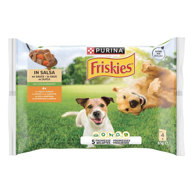 Friskies Κοτόπουλο & Καρότα Πατέ  4x85g