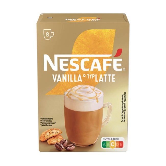 Nescafe Gold Καφές Espresso Vanilla Latte  8x17g