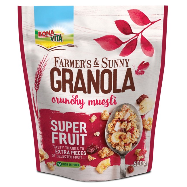 Bonavita Γκρανόλα Super Fruit 500gr