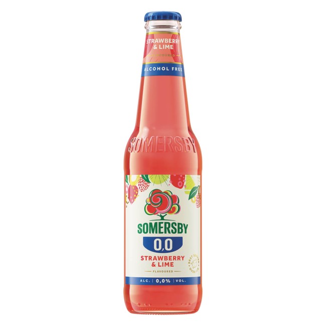 Somersby με γεύση Φράουλα & Λάιμ 0% Φιάλη 330ml