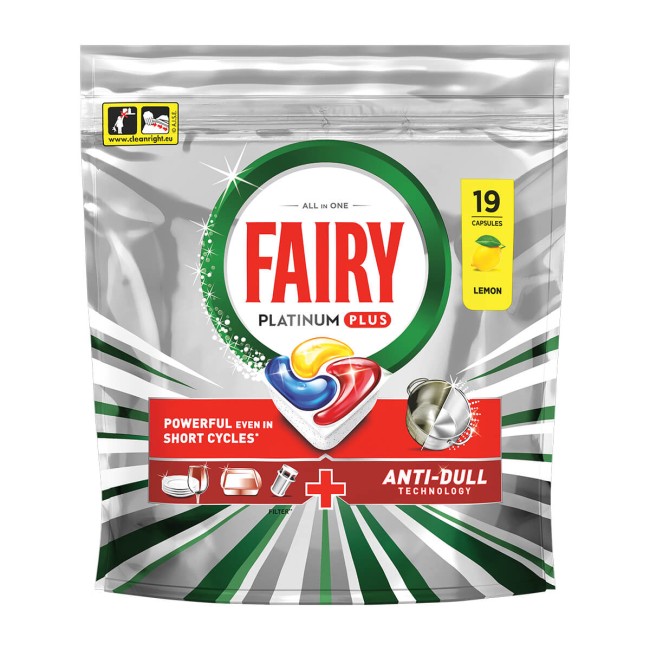 Fairy Anti Dull Κάψουλες Πλυντηρίου Πιάτων 19τμχ