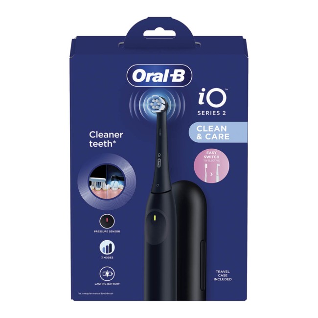 Oral-B iO2 Ηλεκτρική Οδοντόβουρτσα Μαύρη