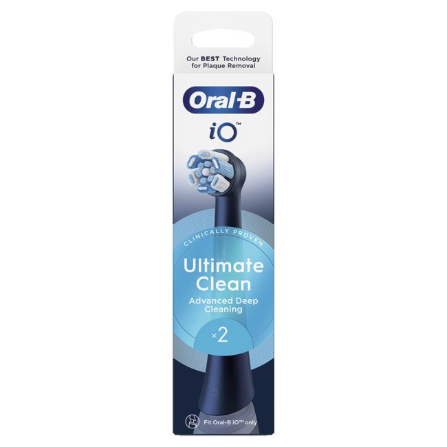 Oral-B iO Ultimate Clean ανταλλακτικά Ηλεκτρικής Οδοντόβουρτσας 2τμχ