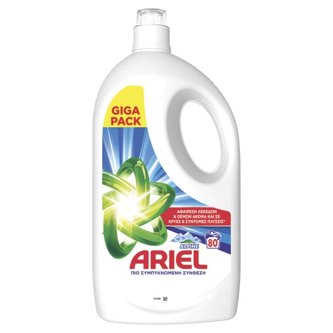 Ariel Υγρό Απορρυπαντικό Ρούχων Αlpine 80μεζ