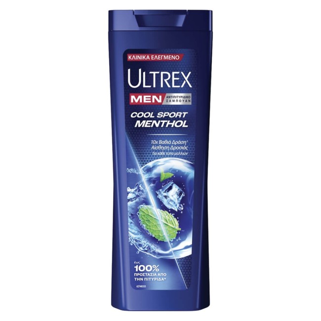 Ultrex Σαμπουάν Μαλλιών Ανδρικό  Cool Sport 360ml