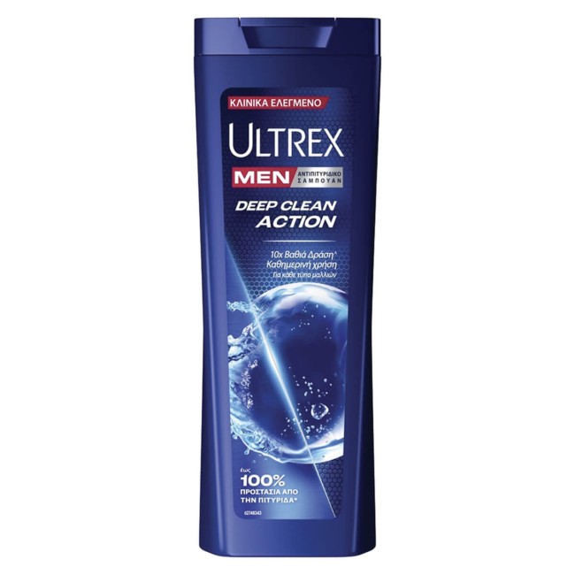 Ultrex Σαμπουάν Μαλλιών Ανδρικό Deep Clean Action 360ml