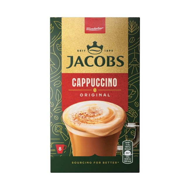 Jacobs Στιγμιαίος Καφές Cappuccino Original 8x11,6gr