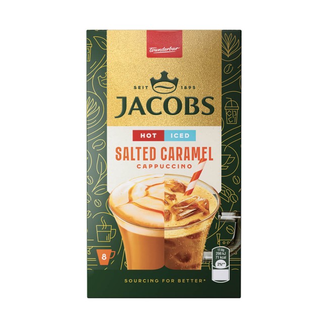 Jacobs Iced Cappuccino Salted Caramel 8x17,8g Jacobs Iced Cappuccino Salted Caramel 8x17,8g