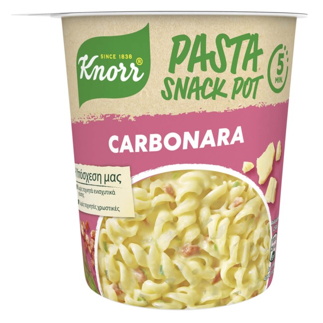 Knorr Snack Pot Καρμπονάρα 55gr