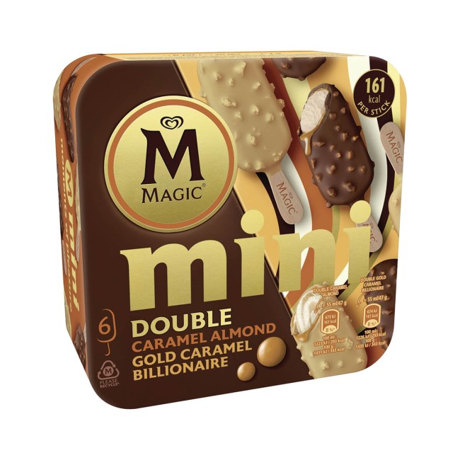 Magic Mini Almond Παγωτό Ξυλάκι 55ml x 6