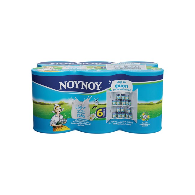 ΝΟΥΝΟΥ Γάλα Εβαπορέ Ελαφρύ 4% 6x400g Εβαπορέ