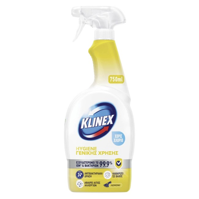 Klinex Χλωρίνη Spray 4σε1 Λεμόνι 750ml