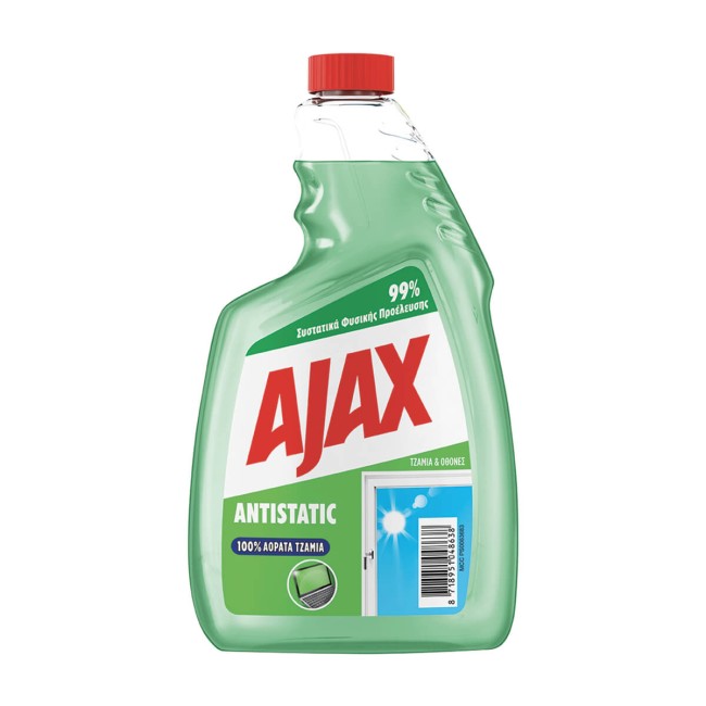 Ajax Antistatic Καθαριστικό για Τζάμια Ανταλλακτικό 750ml