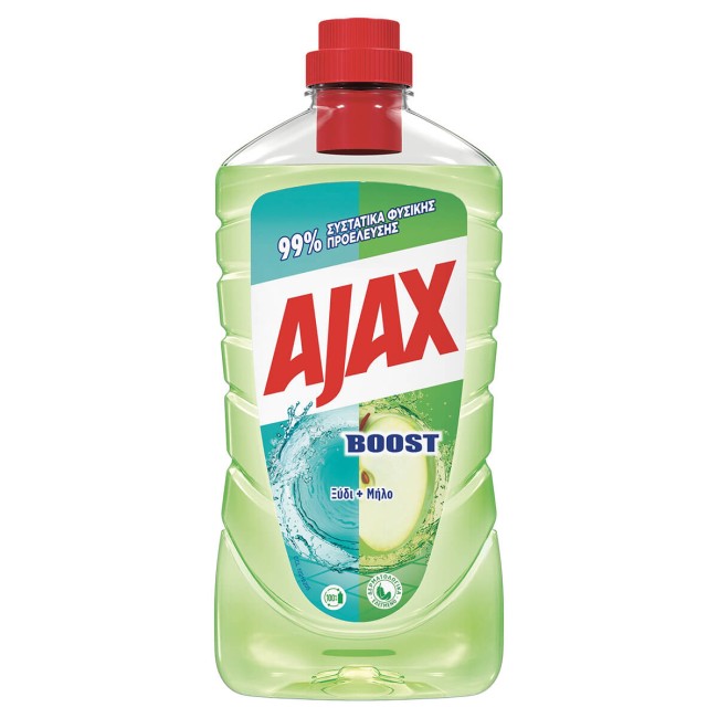 Ajax Υγρό Καθαριστικό Boost Ξύδι & Μήλο 1lt