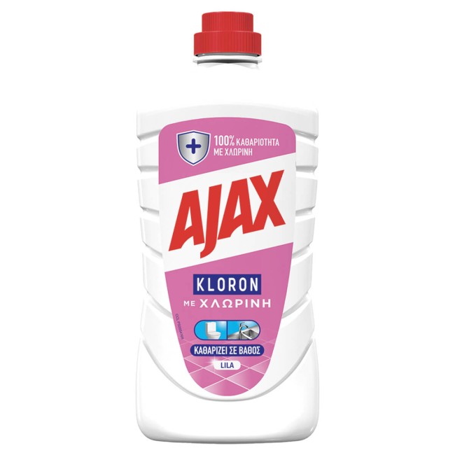 Ajax Υγρό Καθαριστικό Kloron Lila 1lt