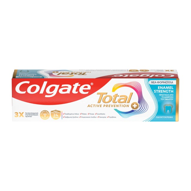 Colgate Total Active Prevention Plus Enamel Strenght Οδοντόκρεμα 75ml