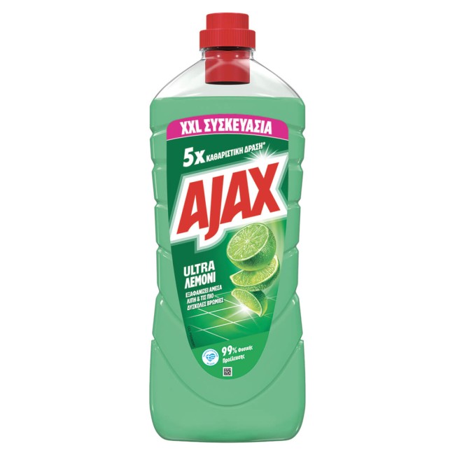 Ajax Υγρό Καθαριστικό Ultra Λεμόνι 1,5lt