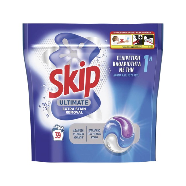Skip Ultimate Κάψουλες Πλυντηρίου Ρούχων 39μεζ