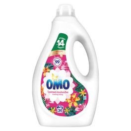 Omo Υγρό Πλυντηρίου Ρούχων Τροπικά Λουλούδια 34μεζ