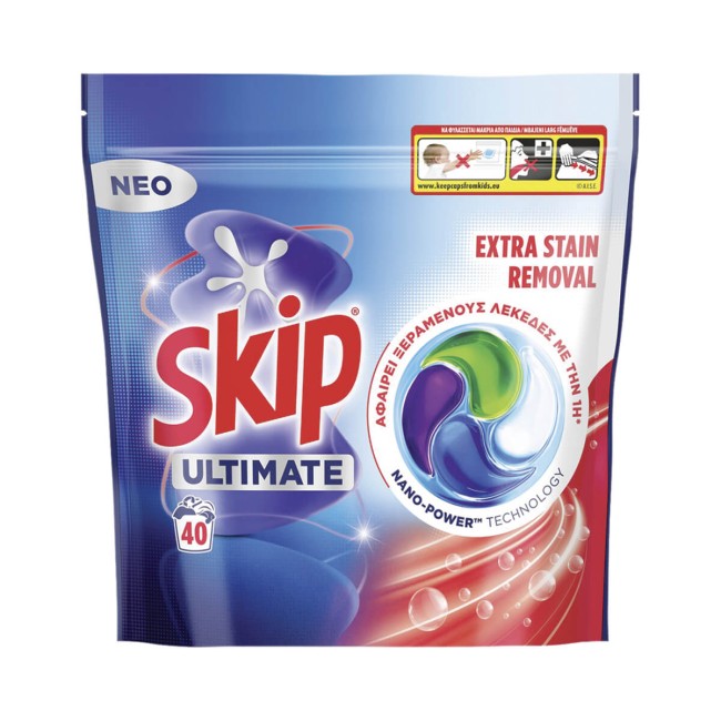 Skip Ultimate Κάψουλες Πλυντηρίου Ρούχων 40μεζ