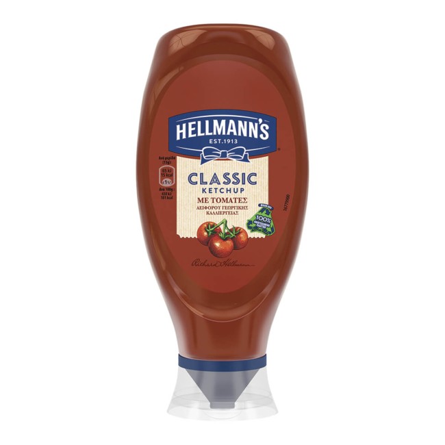 Hellmann's Κέτσαπ Κλασσική Top Down 550gr