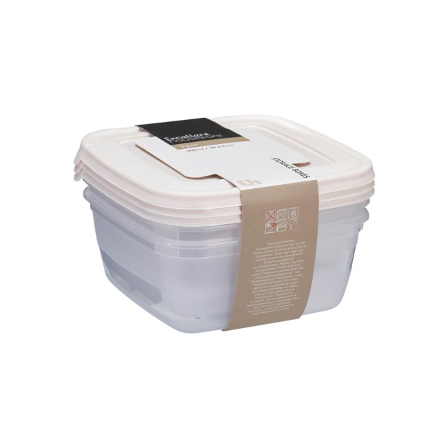 Πλαστικό Φαγητοδοχείο Σετ 3τμχ