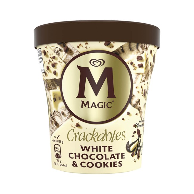 Magic Παγωτό Οικογενειακό White Cookie 440ml