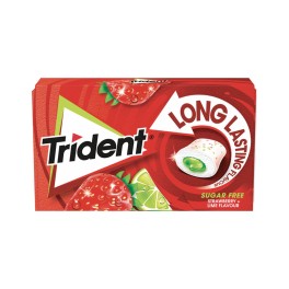 Trident Τσίχλες Splash Φράουλα Λεμόνι