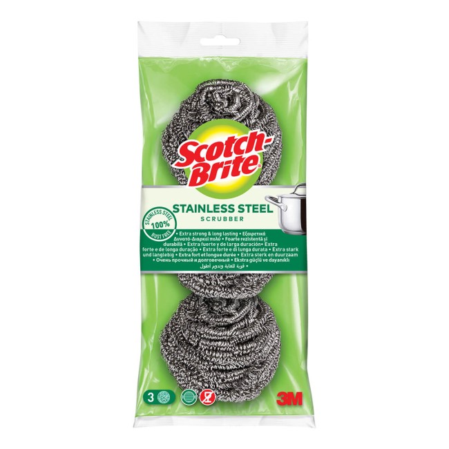 Scotch Brite Μεταλλικό Ανοξείδωτο Σύρμα 3τμχ