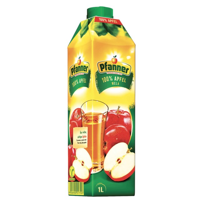 Pfanner Φυσικός Χυμόλς Μήλο 100% 1Lt