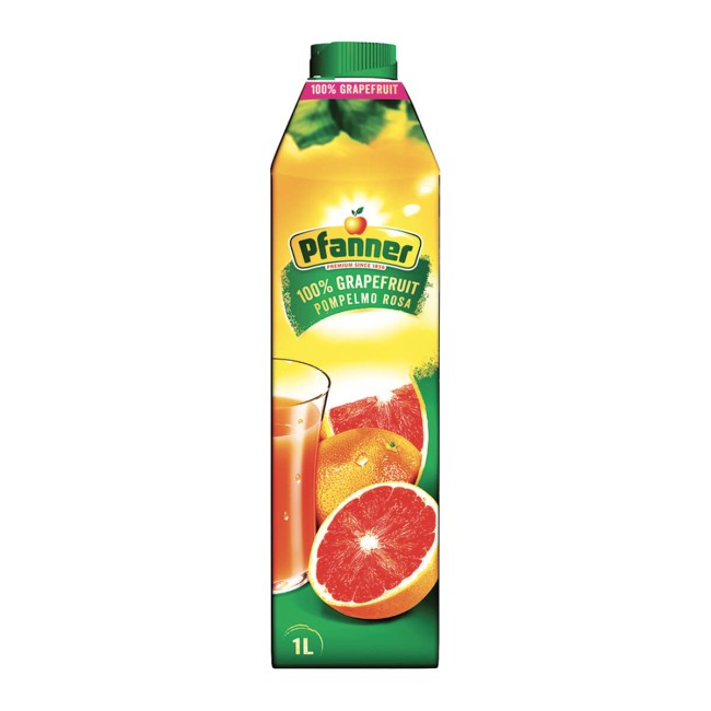 Pfanner 100% Φυσικός Χυμός Ρόζ Γκρέϊπφρουτ 1lt Pfanner 100% Φυσικός Χυμός Ρόζ Γκρέϊπφρουτ 1lt