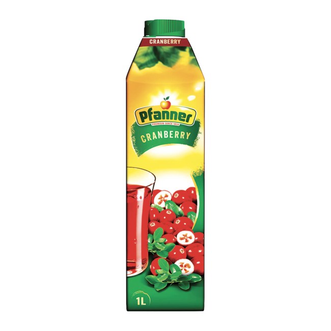 Pfanner Φρουτοποτό Cranberry 1lt