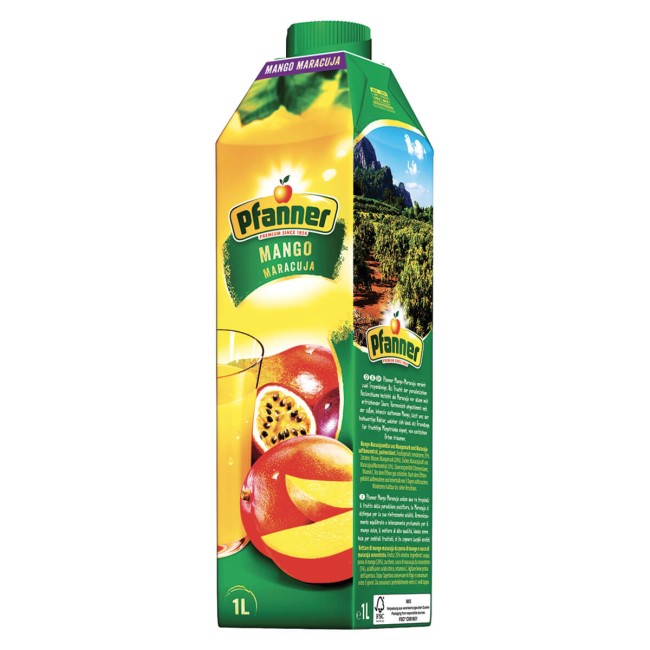 Pfanner Φρουτοποτό Mάνγκο & Passion Fruit Νέκταρ 25% 1lt