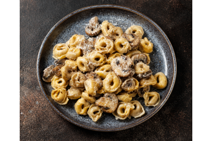 Τορτελίνια με Μανιτάρια Porcini και Σάλτσα Tartufata