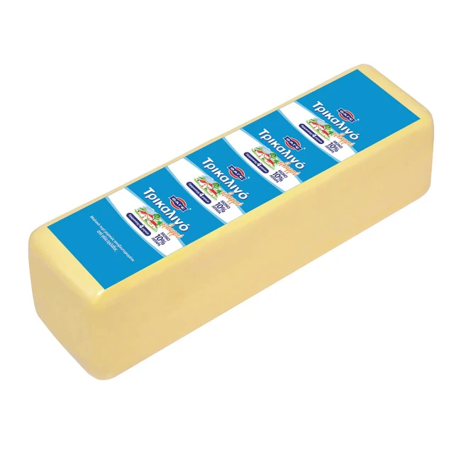 ΦΑΓΕ 3KG (ΠΕΡΙΠΟΥ) ΤΡΙΚΑΛΙΝΟ ΕΛΑΦΡΥ ΜΠΛΟΚ  Ημίσκληρο - Κασέρι σε Φέτες