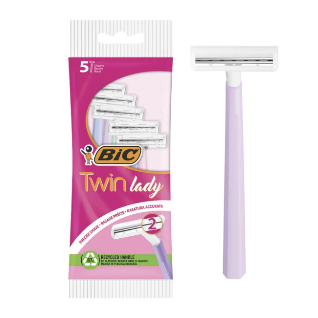 Bic Twin Lady Purple Ξυραφάκια 5τμχ