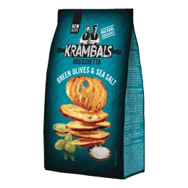Krambals Μπρουσκέτα Πράσινη Ελιά & Αλάτι 70gr