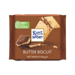 Ritter Sport Σοκολάτα με Μπισκότο Βουτύρου 100gr